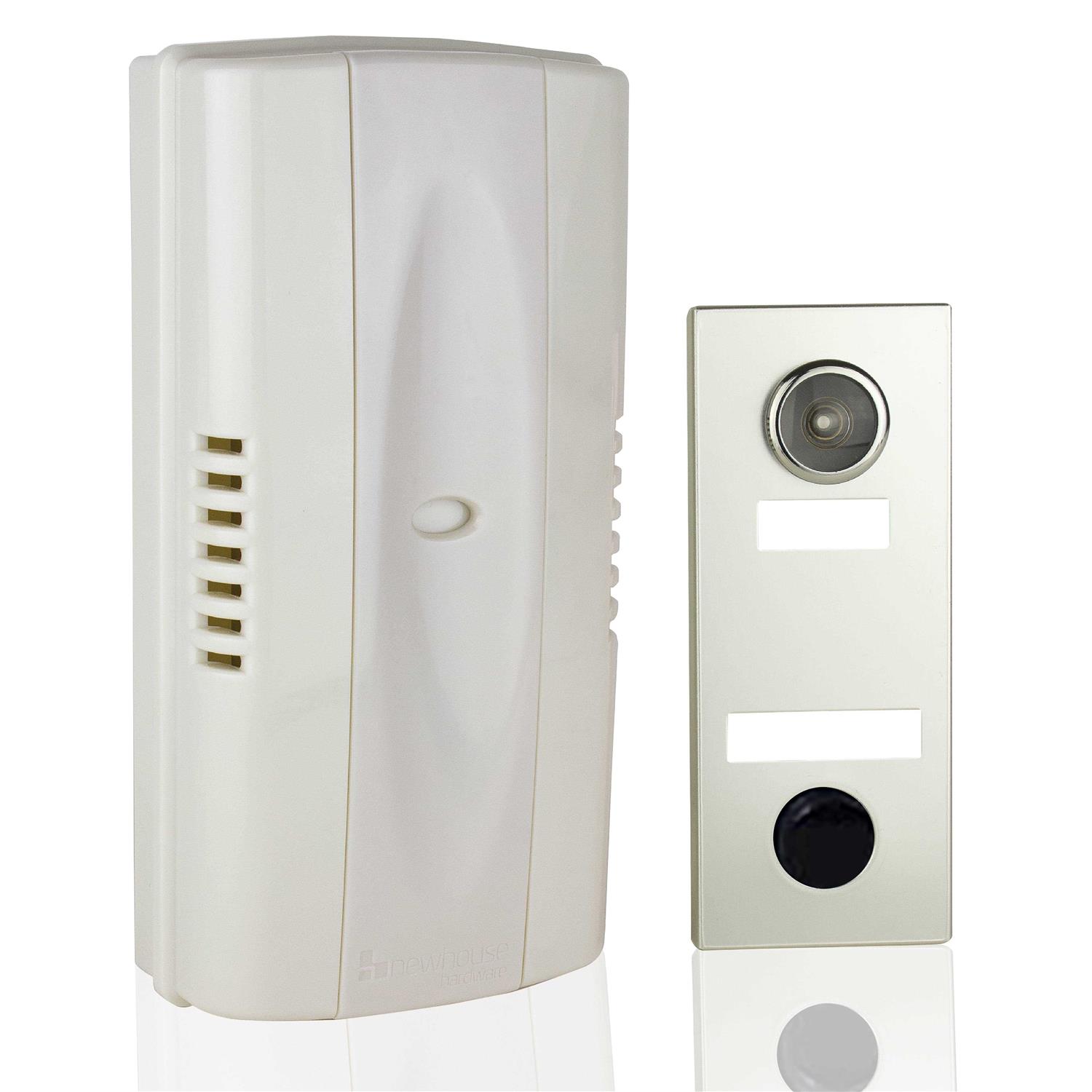 Newhouse Hardware 2-Note Mechanical Door Bell Chime and Door Button with Viewer - Cheap Fitting