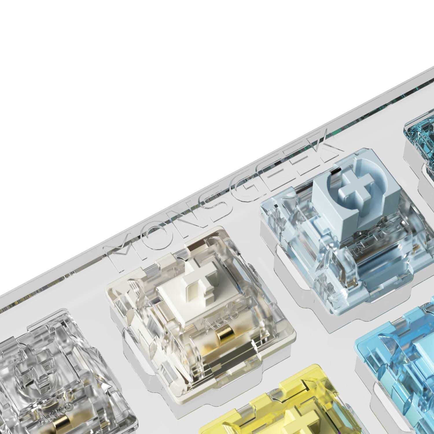 MONSGEEK Akko 16-Key Switch Tester Mechanical Keyboards Acrylic Testing Tool Mechanical Keyboard Switches - Cheap Fitting