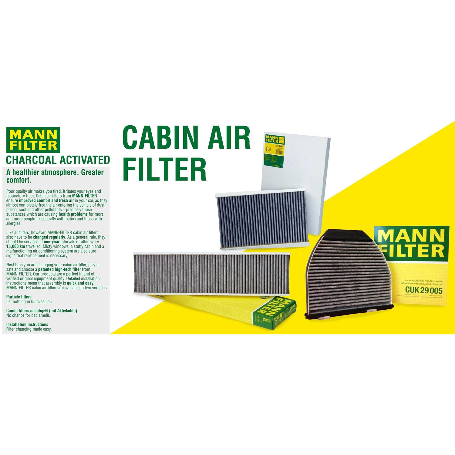 Mann-Filter CUK 2533-2 Cabin Air Filter - Cheap Fitting