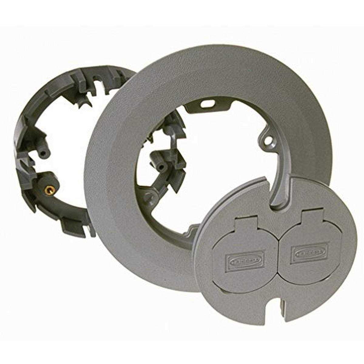 RACO 6299 Round Nonmetallic Cover Kit Two-Lift Lids for 5511 Floor Box - Cheap Fitting