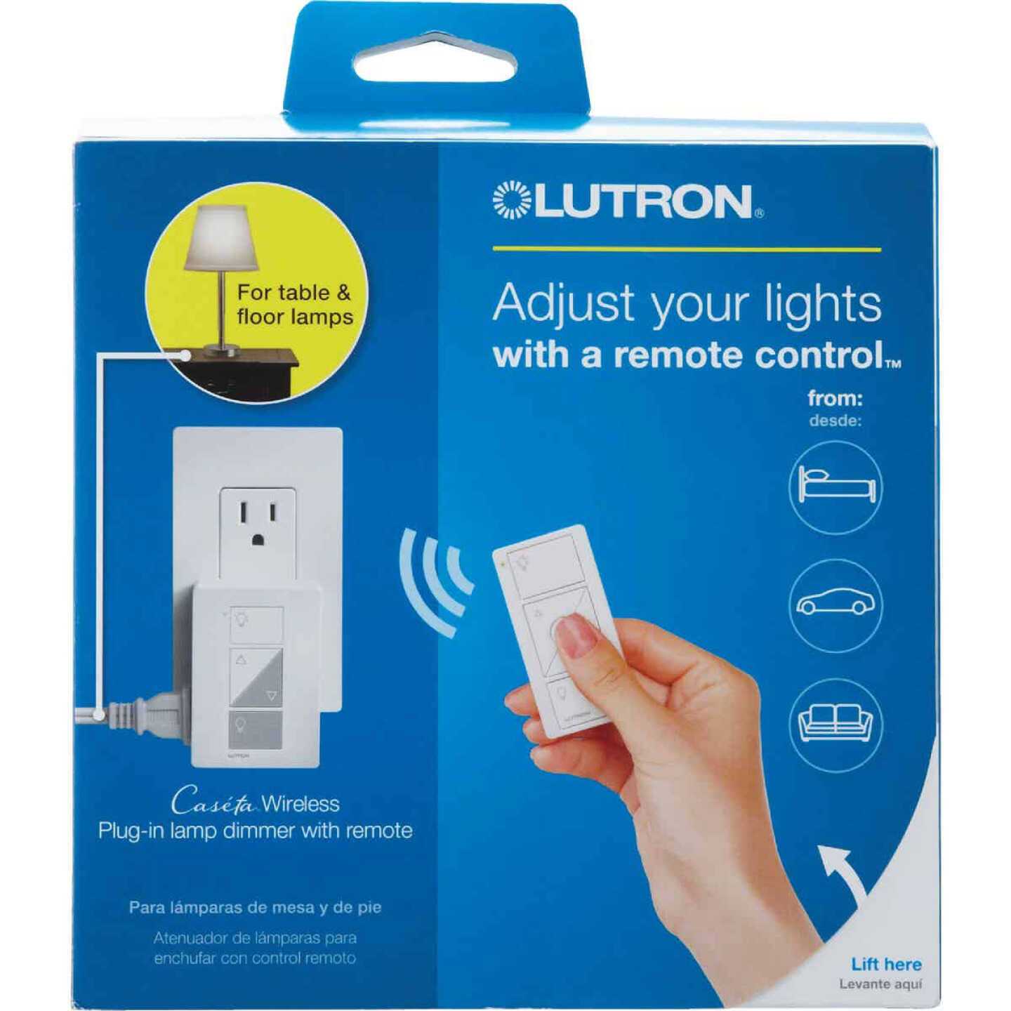Lutron P-PKG1P-WH Caseta Wireless Plug-In Lamp Dimmer - Cheap Fitting