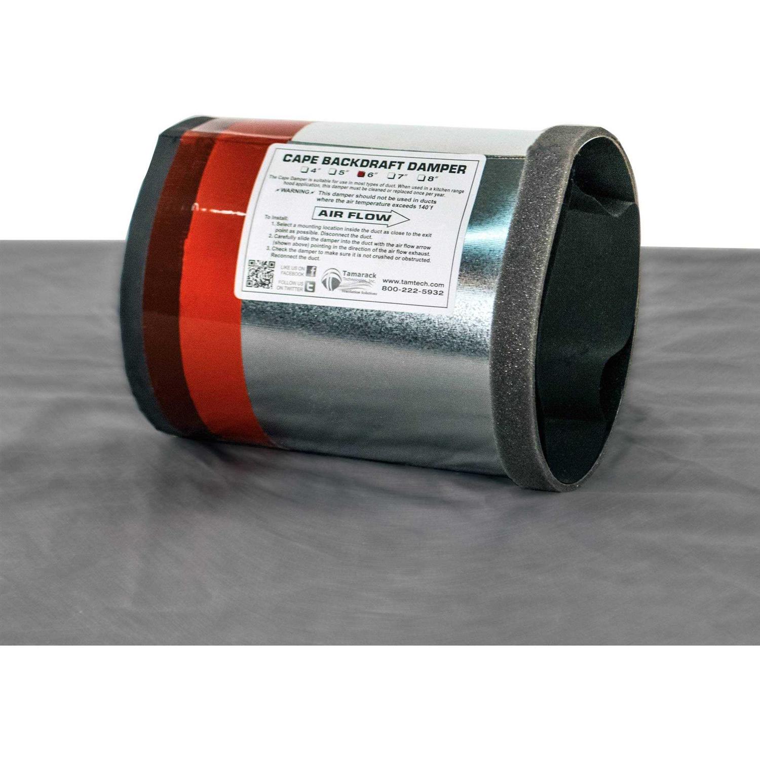 Tamarack Backdraft Damper TTi-cbd6 - Cheap Fitting