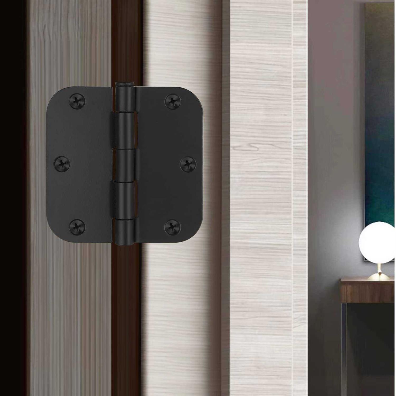 YIKOUJIS Door hinges,3.5 inch Door hinges 5/8 radius,fit standard Door/bedroom Door - Cheap Fitting