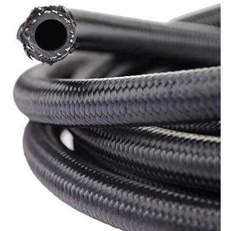 10ft 6an Braided Fuel Line Hose -6an Nylon Braided for 3/8 Tube - Cheap Fitting