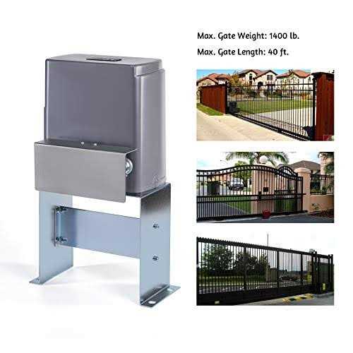 CO-Z Automatic Sliding Gate Opener with 2 Remote Controls Electric Rolling Driveway Slide Gate Motor Complete Gate Operator Hardware Security - Cheap Fitting