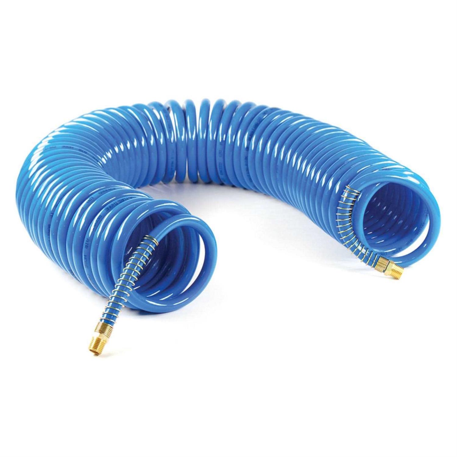 Primefit 3/8 in. x 50 ft. Polyurethane Recoil Hose - Cheap Fitting