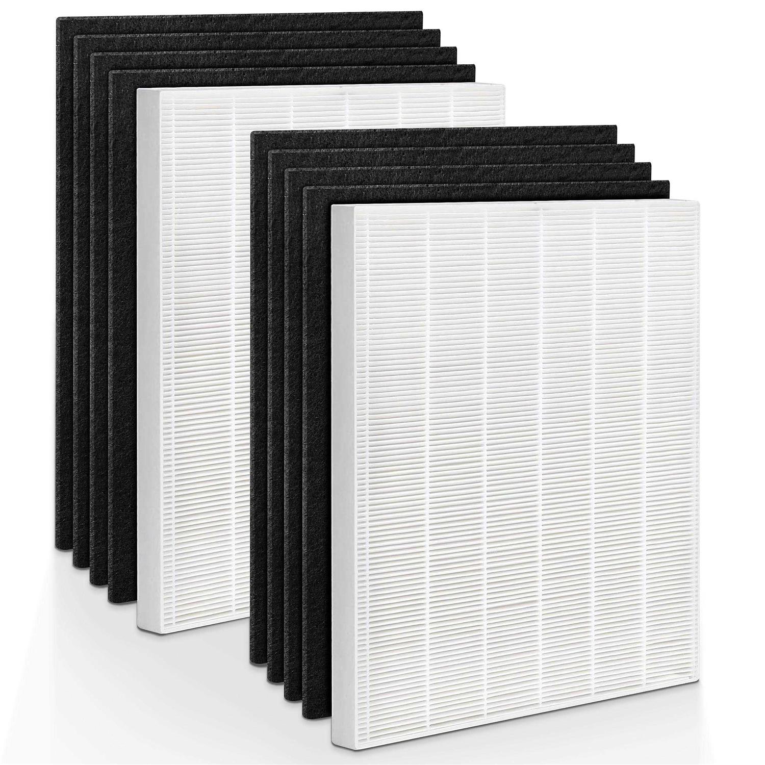 D360 Filter Replacement for Winix Air Purifier D360, Includes 2 True HEPA filters and 8 Activated Carbon Pre-filters - Cheap Fitting