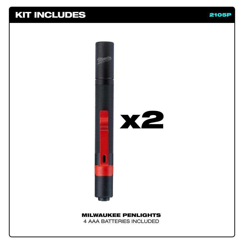 Milwaukee 2105P Penlight 2pk - Cheap Fitting