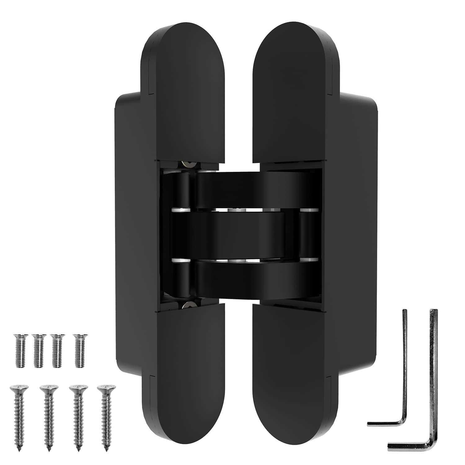 Villar Home Designs Hidden Invisible Concealed Door Hinge 3D 3-Way Adjustable 180 Degree Swing Finish - Cheap Fitting