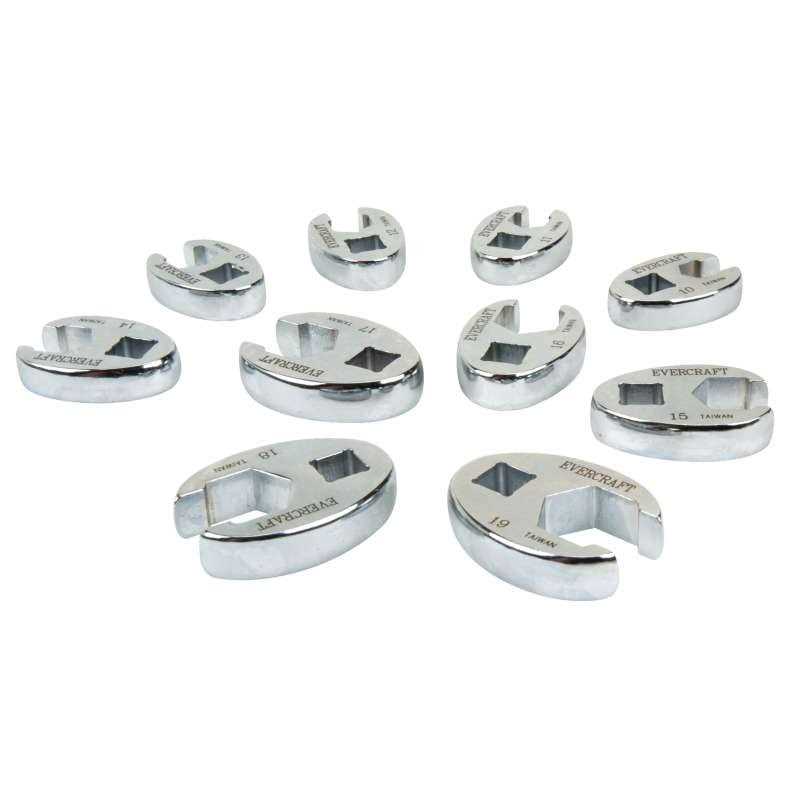 Evercraft Metric Flare Nut Crows Foot Set 774-0126 - Cheap Fitting