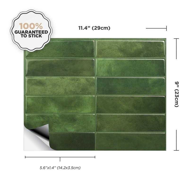 Smart tiles Peel and Stick Backsplash 5 Sheets of 11.43 x 9 - Cheap Fitting