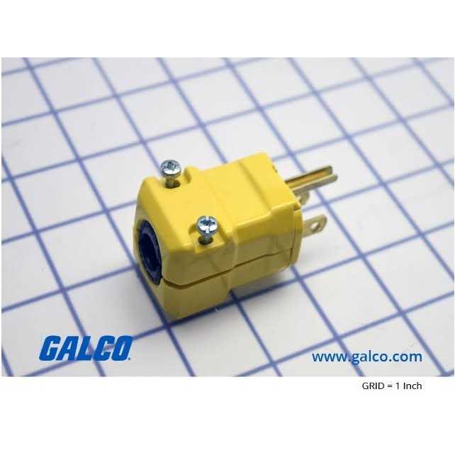 Hubbell HBL5965VY Straight Blade Plug - Cheap Fitting