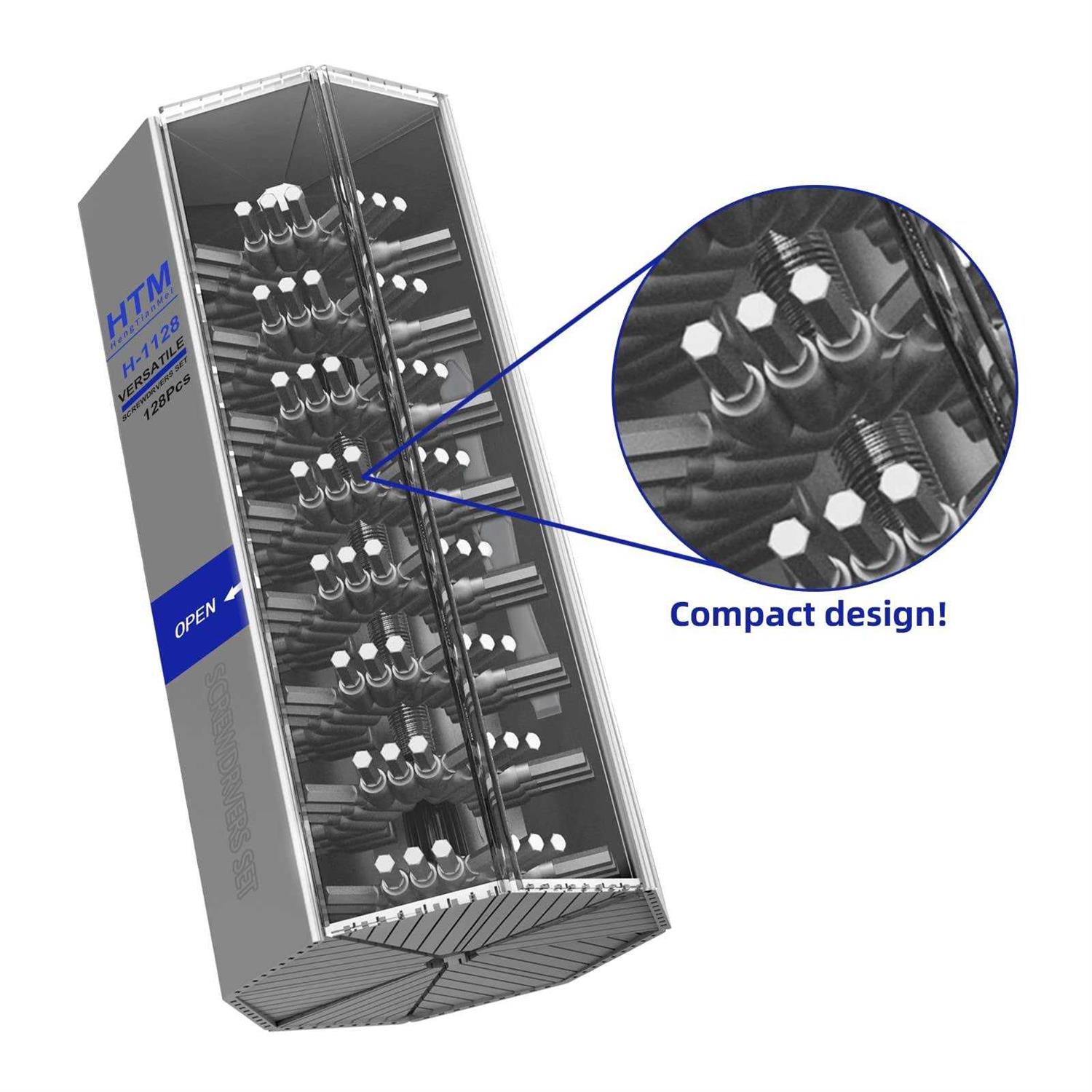 HengTianMei 128 in 1 Precision Screwdriver Set Professional Magnetic Repair Tool Kit for Computer - Cheap Fitting