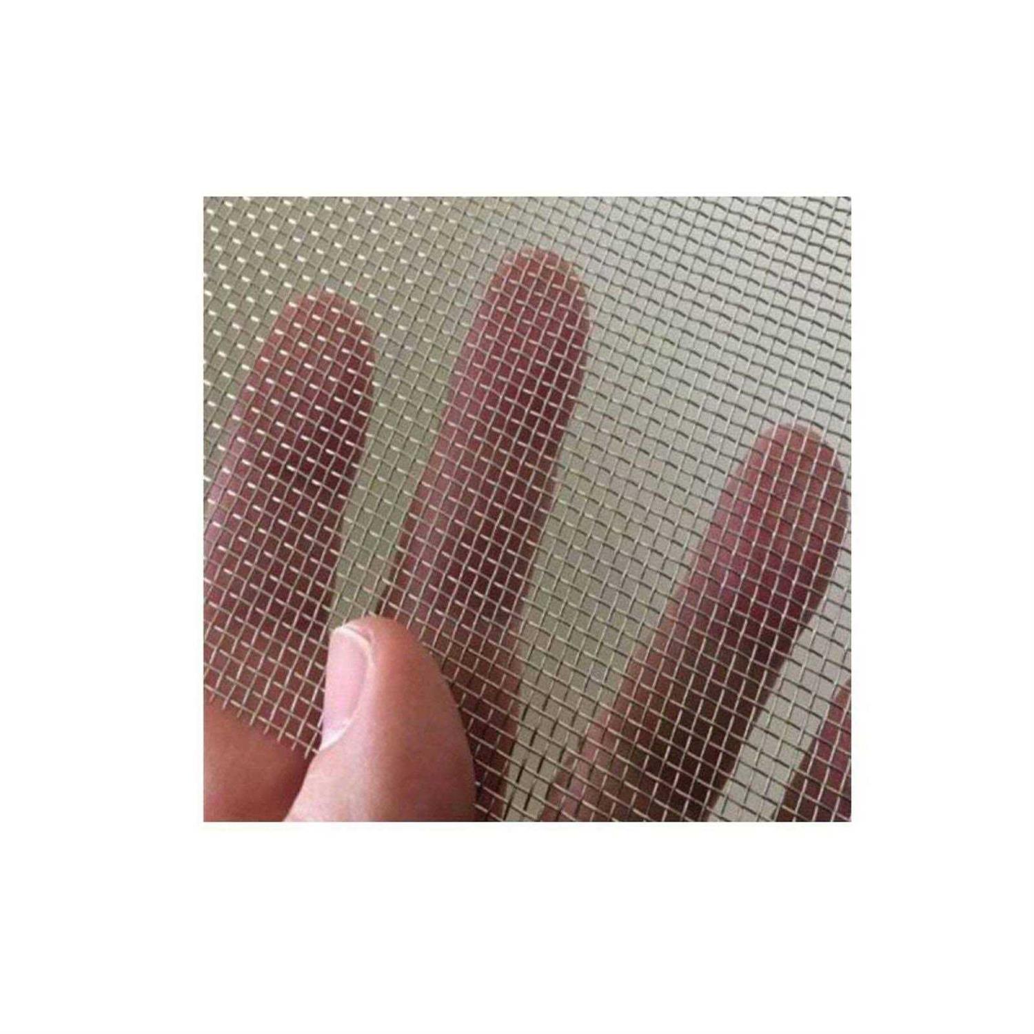 2 Pack Stainless Steel Woven Wire Mesh Metal Mesh Sheet Metal Security Screen Cabinets Mesh Sheet Window Screen Mesh Stainless Steel Fine Filter - Cheap Fitting