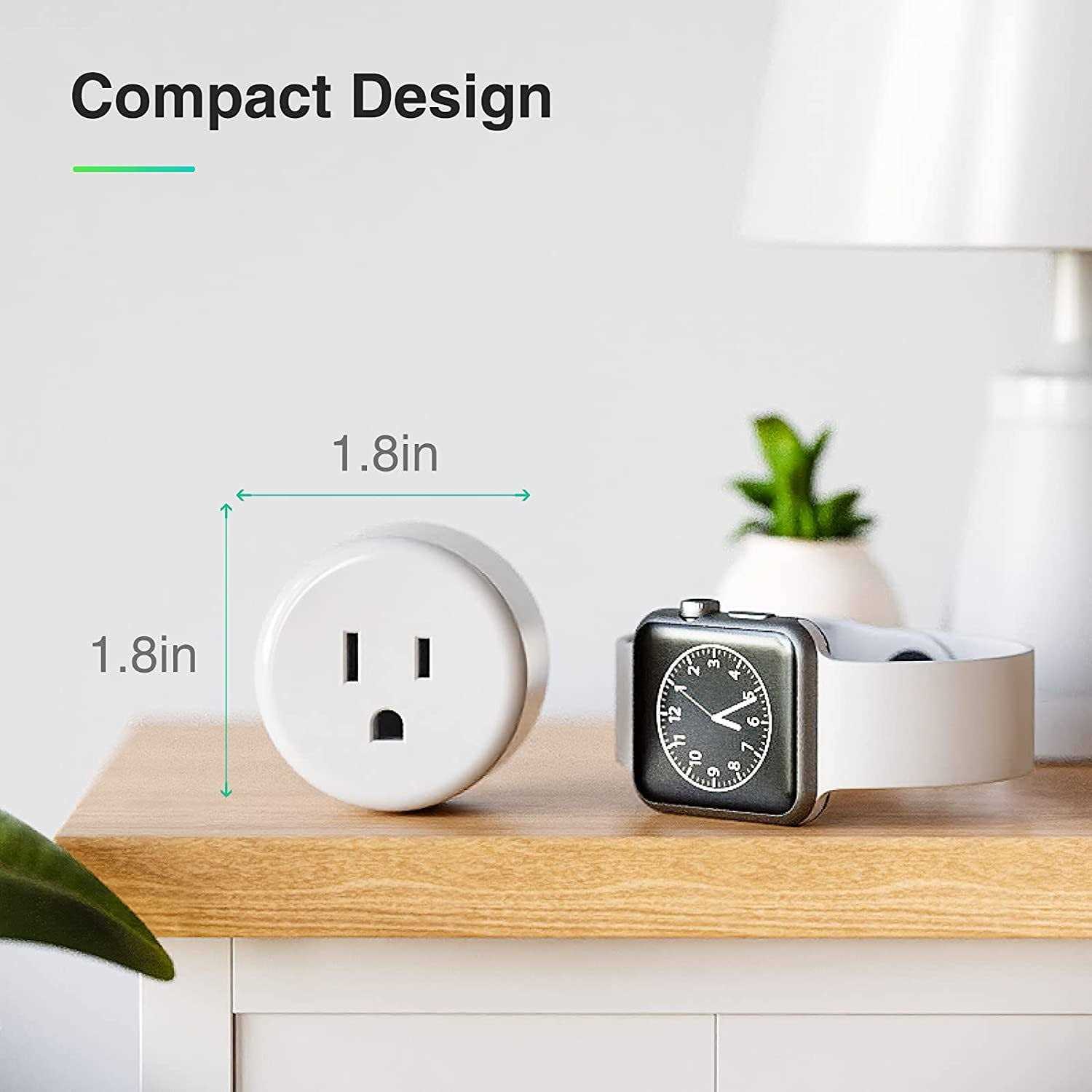 GHome Smart Mini Smart Plug WiFi Plug Outlet Timer Smart Socket Works - Cheap Fitting