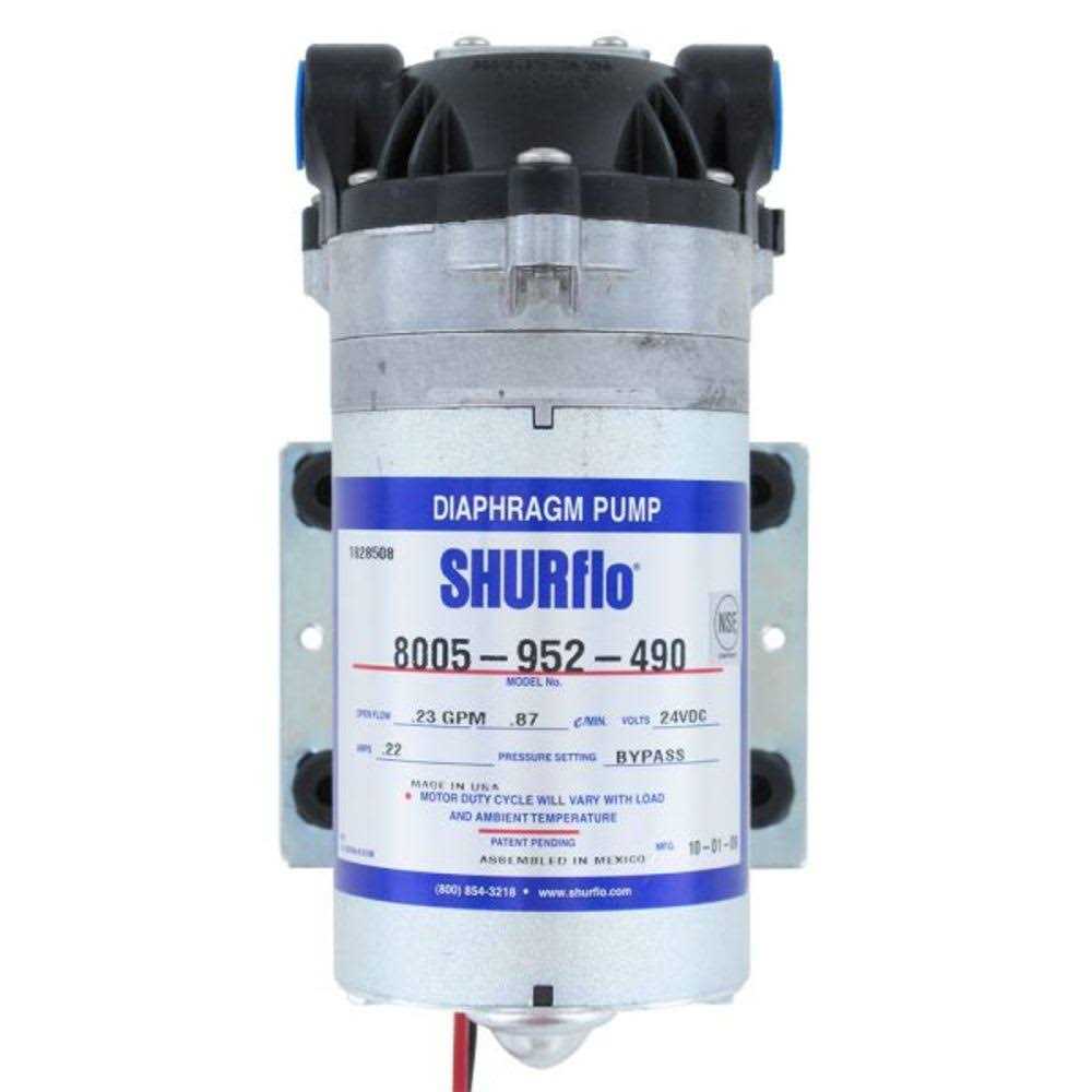 Shurflo 8005-952-490 RO Booster Pump 50 GPD 100 PSI Bypass 24vdc 8005-952-899 - Cheap Fitting