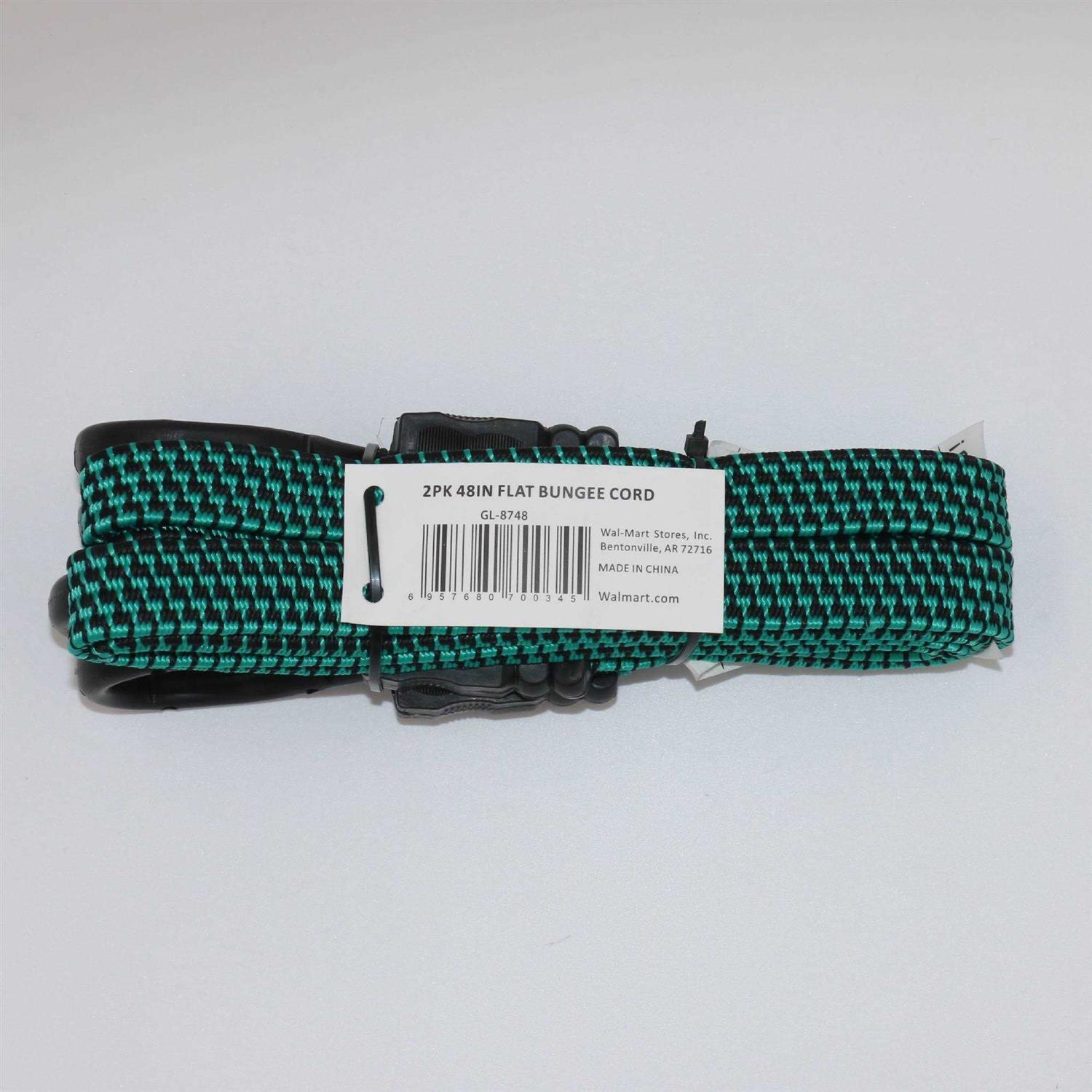 Hyper Tough 48 Green Flat Bungee Cords - Cheap Fitting