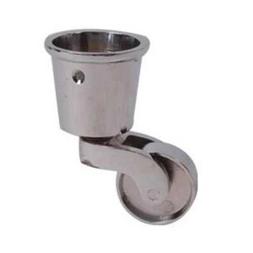 Restorers Solid Brass Round Cup Caster 1 Wheel - Cheap Fitting