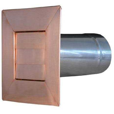 Copper Louvered Dryer Vent - Cheap Fitting