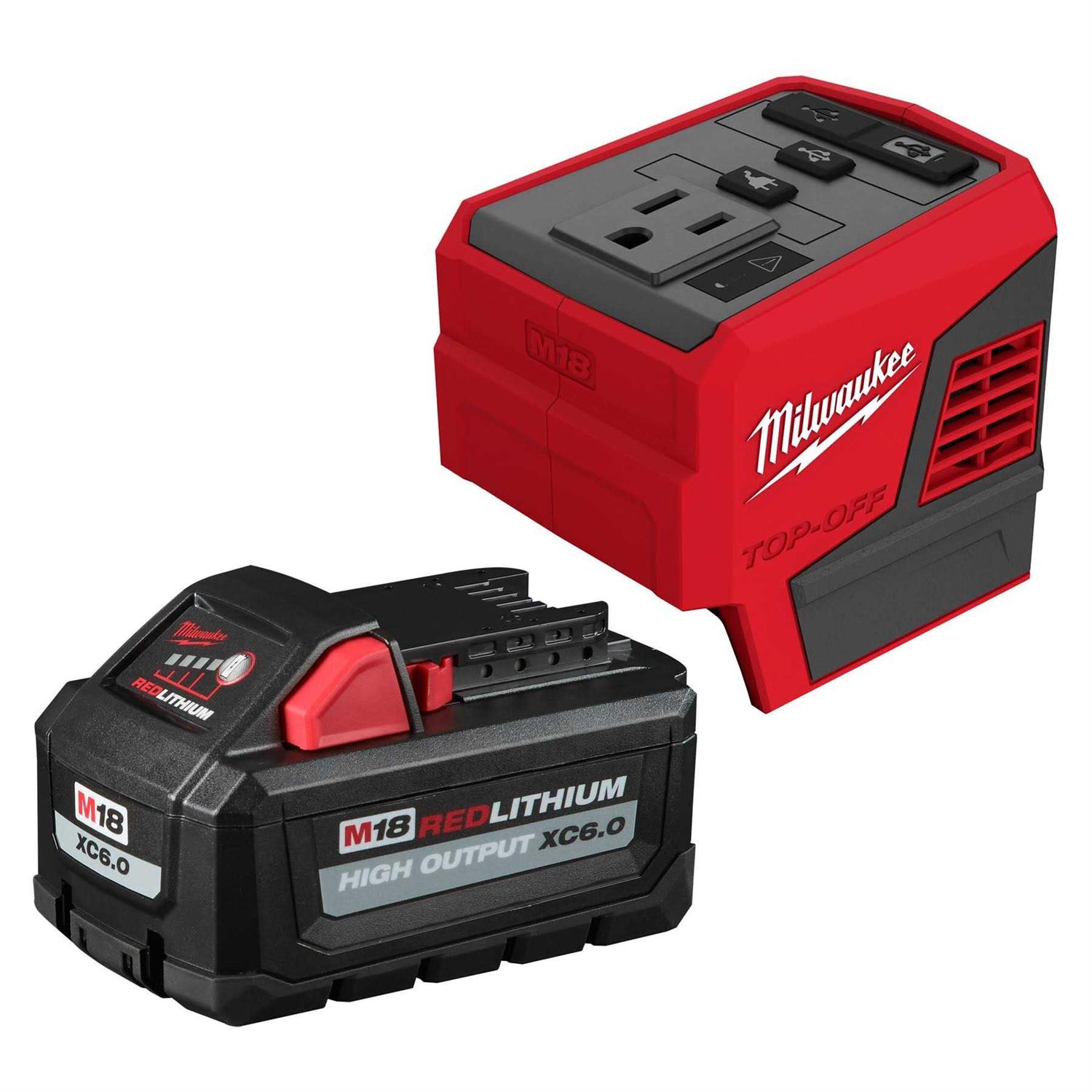 Milwaukee M18 Top-Off Power Supply & Battery 2846-21HO - Cheap Fitting