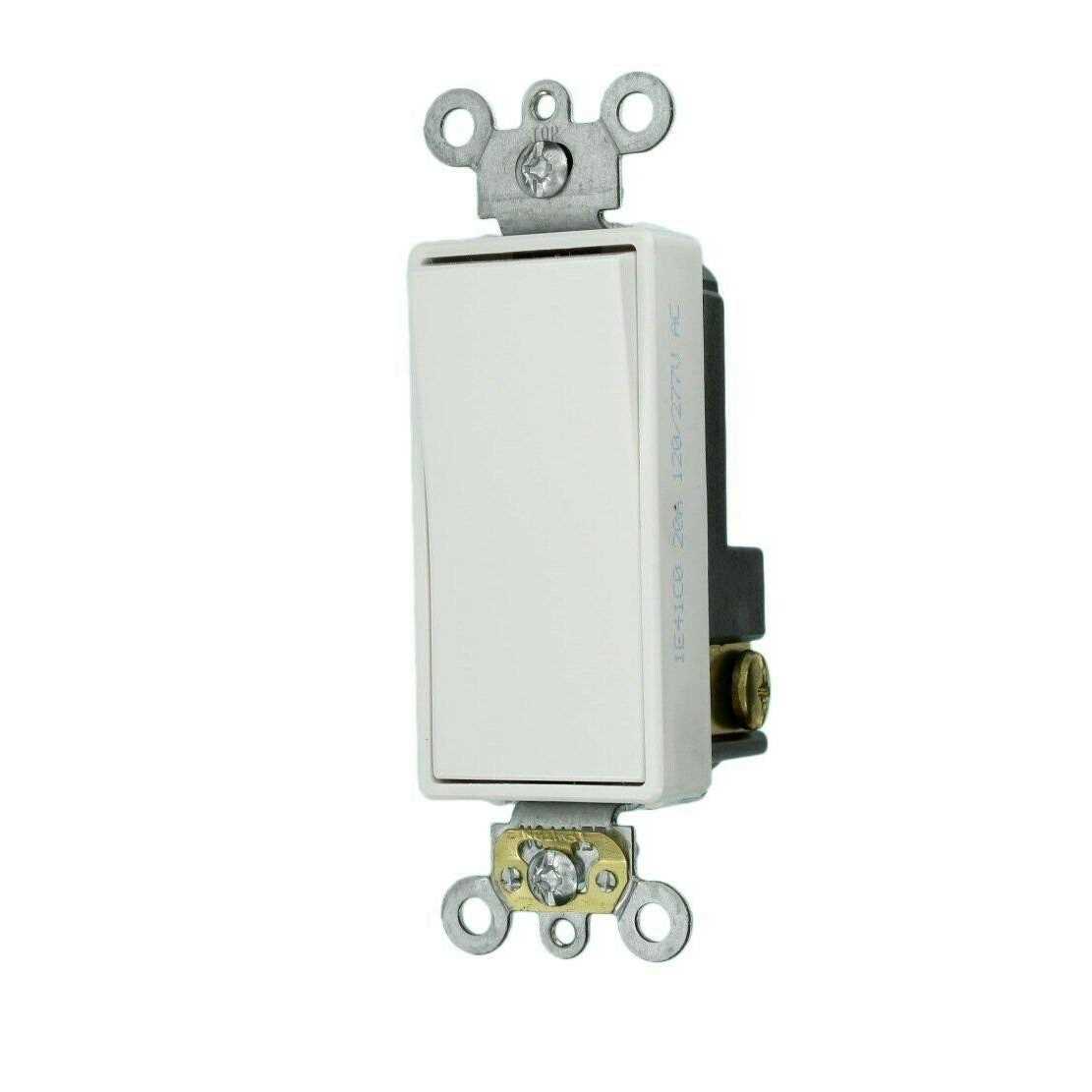 Leviton 5621-2W Single-Pole Decora Plus Rocker Switch - Cheap Fitting