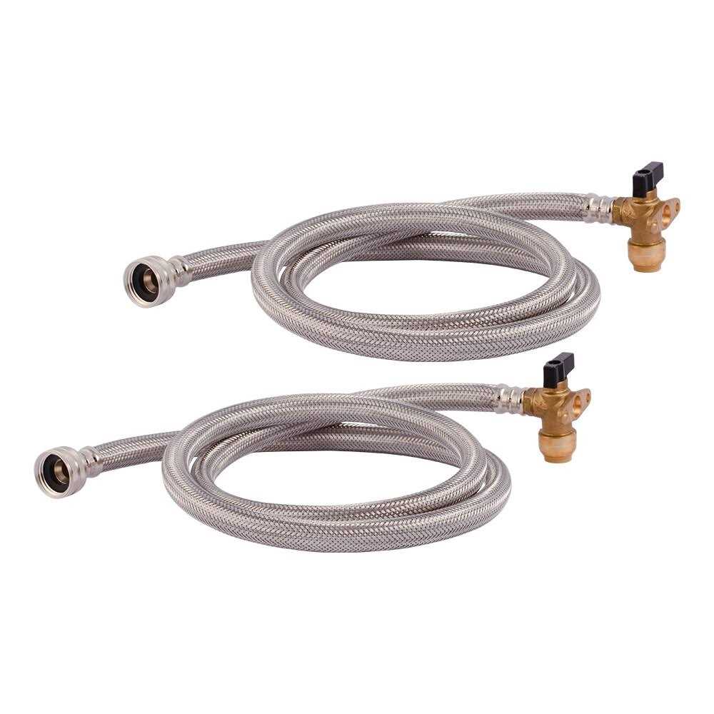 SharkBite 1/2 in. Push-to-Connect x 3/4 in. FHT Brass Washing Machine Installation Kit - Cheap Fitting