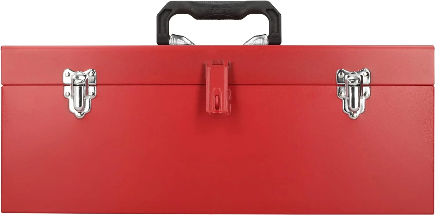 Urrea Industrial 20 In Metal Tool Box With Plastic Handle And Metallic Tray - Cheap Fitting