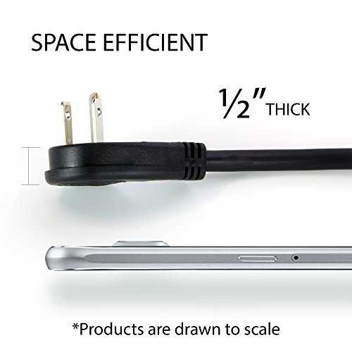 Bh Cable 8 Feet Indoor 3 Outlet Extension Cord with Foot Switch – with Safety Water Proof Cover, Black - Cheap Fitting