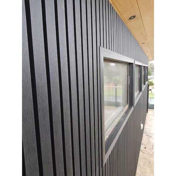 Ejoy 8.5 in. x 94.5 in. x 1 in. Composite Cladding Siding Outdoor Wall Panel Board - Cheap Fitting
