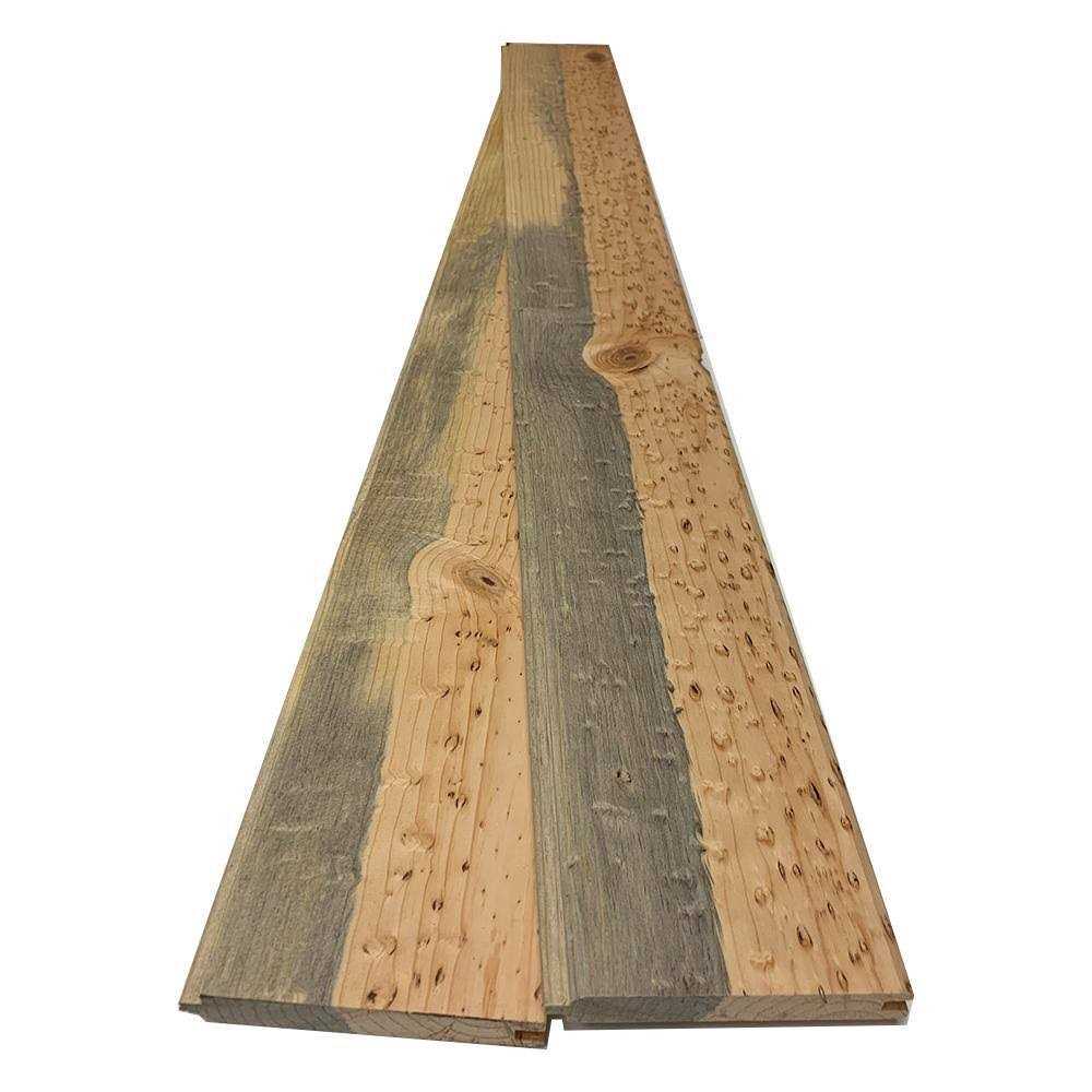 Swaner Hardwood 1 in. x 6 in. x Blue Stain Pine Tongue and Groove Siding Board - Cheap Fitting