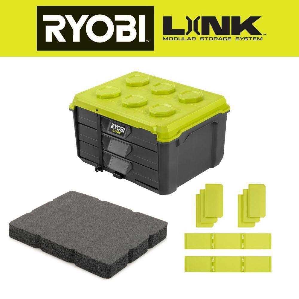 RYOBI LINK 3-Drawer Tool Box with Foam Insert - Cheap Fitting