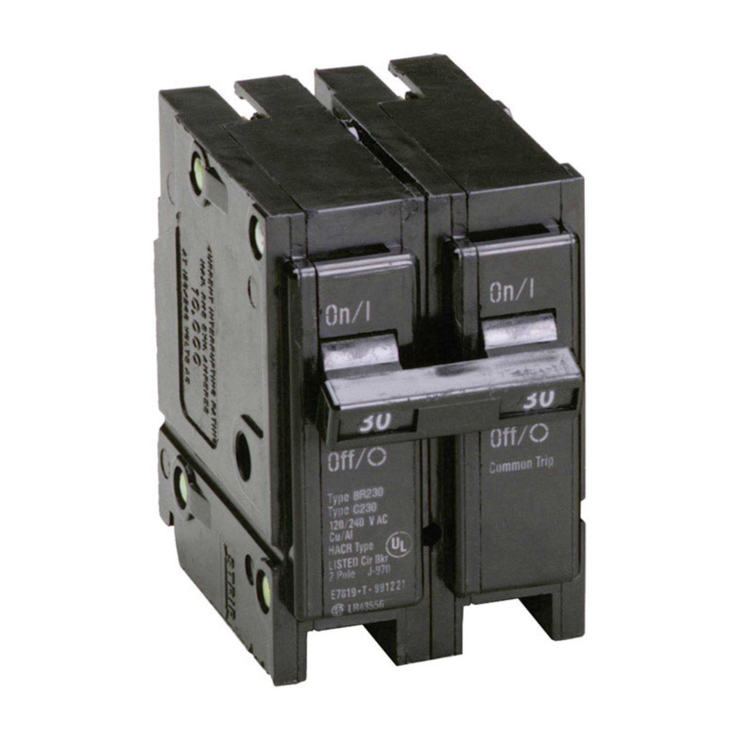 Eaton BR230 2-Pole Circuit Breaker - Cheap Fitting