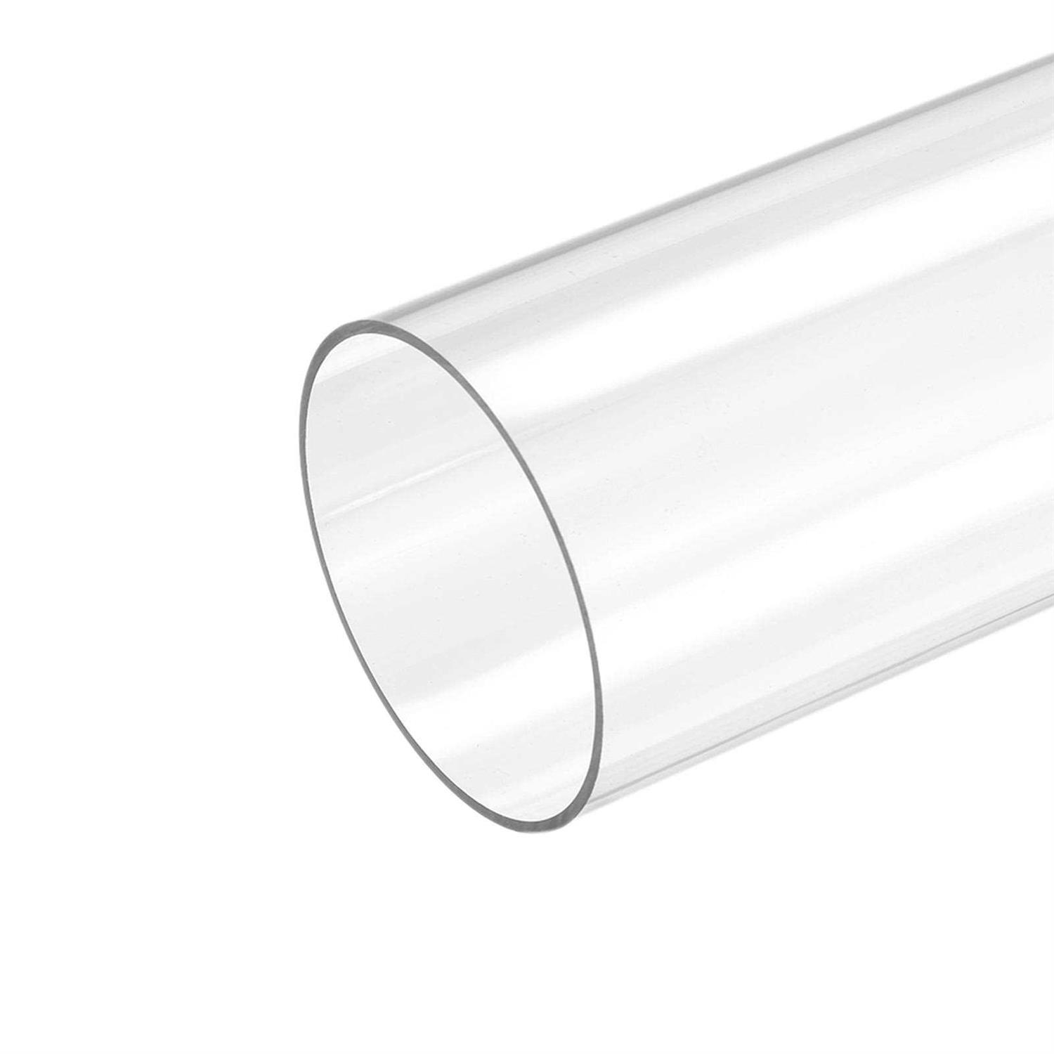 Harfington Plastic Pipe Rigid Polycarbonate Round Tubing High Impact for Lighting - Cheap Fitting