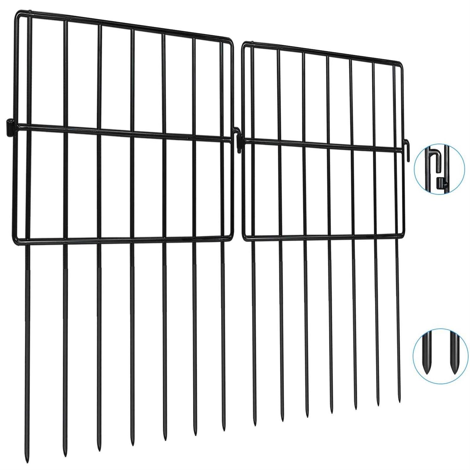 Getlay Animal Barrier Fences 1.5 Gap No Digging Garden Fence Panels - Cheap Fitting