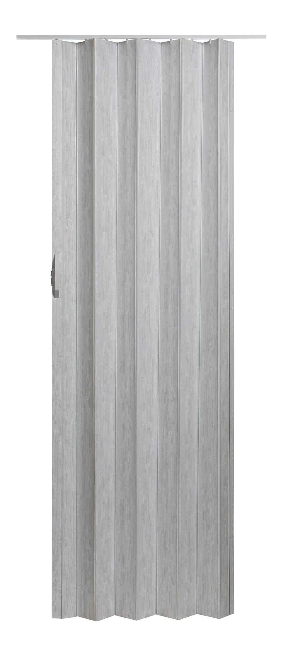Spectrum Via 48 in. x 80 in. White Mist Vinyl Accordion Door with Hardware VS4880M - Cheap Fitting