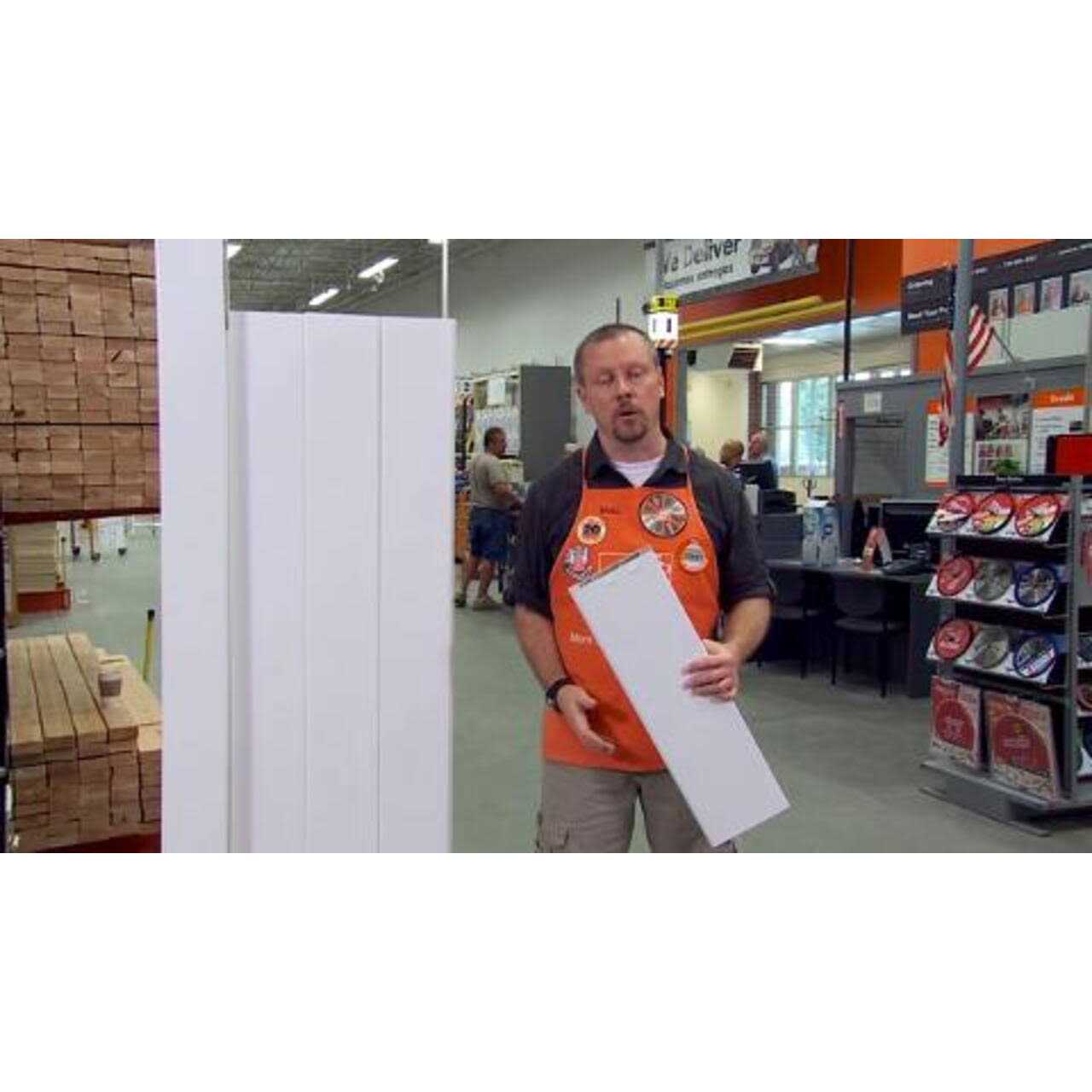 Outdoor Essentials Woodbridge 5 in. x 5 in. x White Routed Corner Post - Cheap Fitting