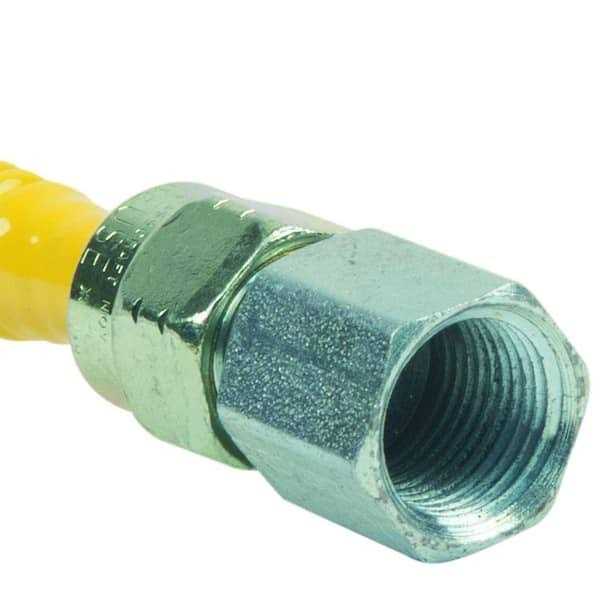 Brasscraft ProCoat 3/8 in. FIP x 3/8 in. MIP x 36 in. Stainless Steel Gas Connector 3/8 in. O.D - Cheap Fitting