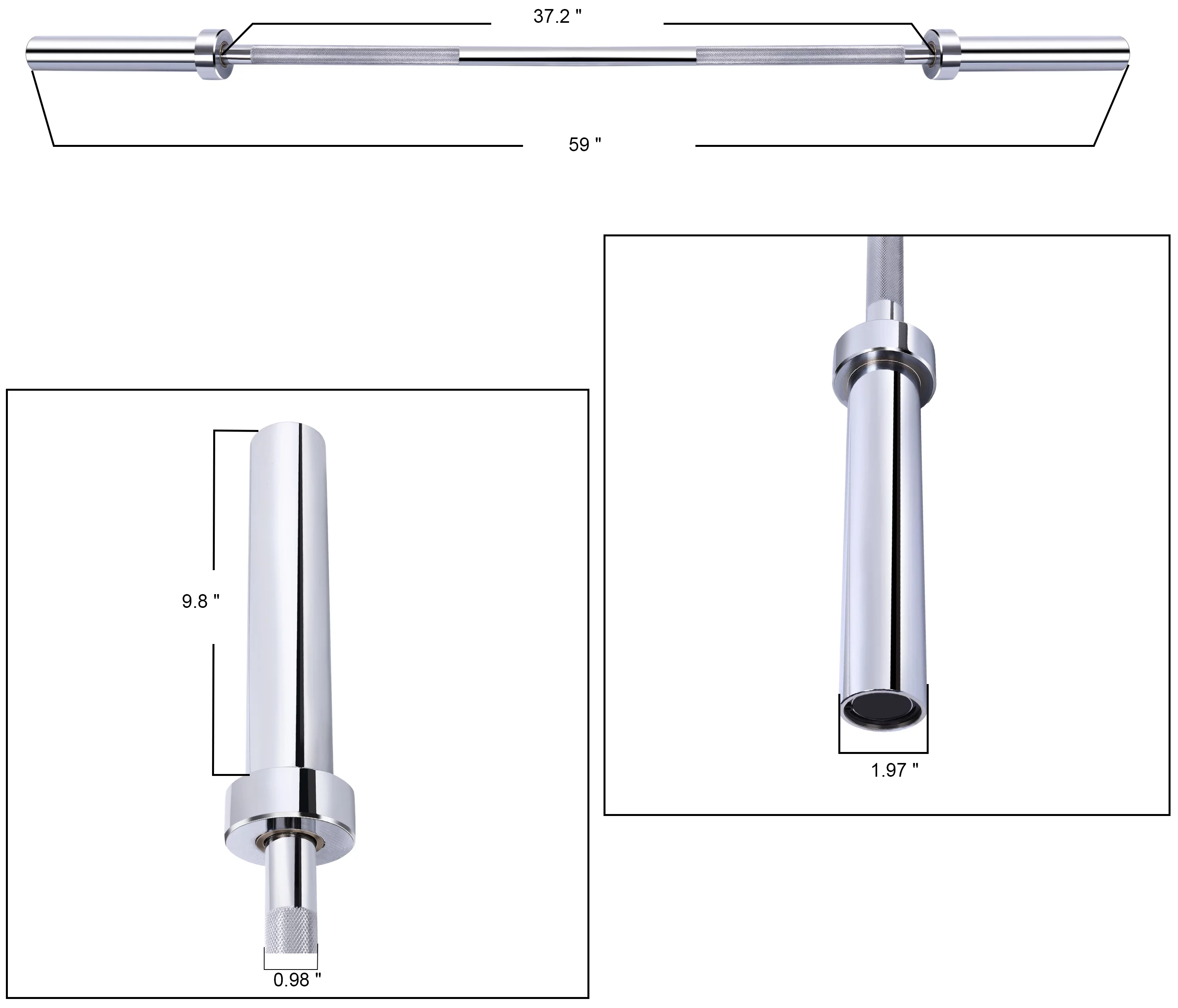 BalanceFrom Olympic Bar for Weightlifting and Power Lifting Barbell, 700-Pound Capacity - Cheap Fitting