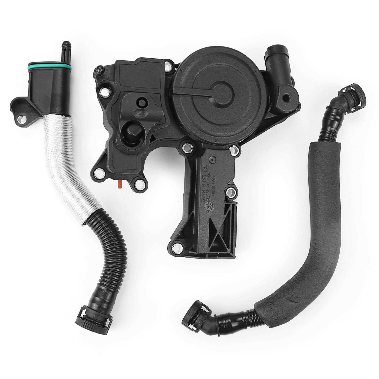 PCV Crankcase Vent Valve Breather Hose Kit Oil Separator Compatible with A3 A4 A5 Q5 TT VW Beetle CC Jetta Passat Seat Skoda Replaces 06H103495 - Cheap Fitting