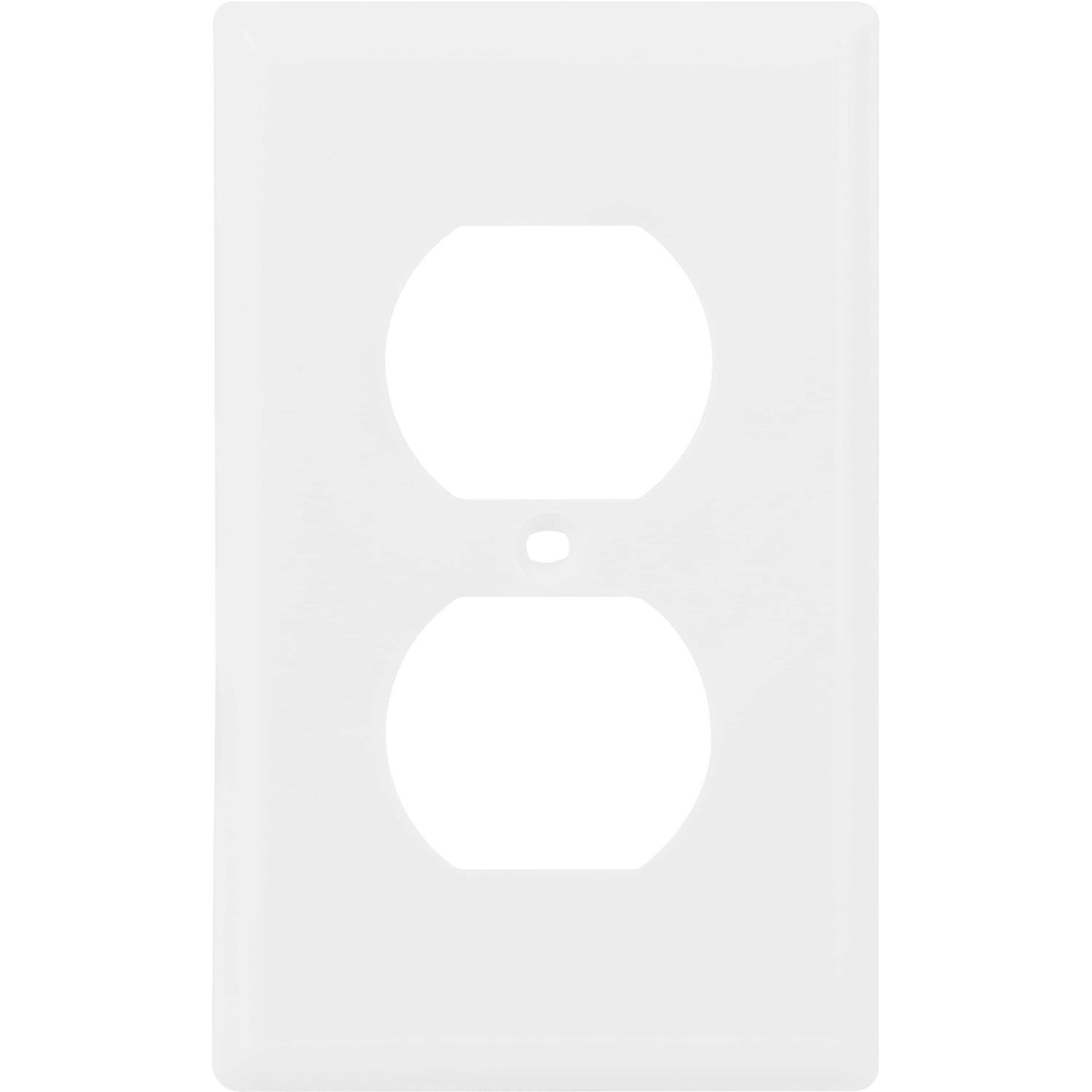 Hyper Tough White Wallplate Duplex Outlet 53146-t1 - Cheap Fitting