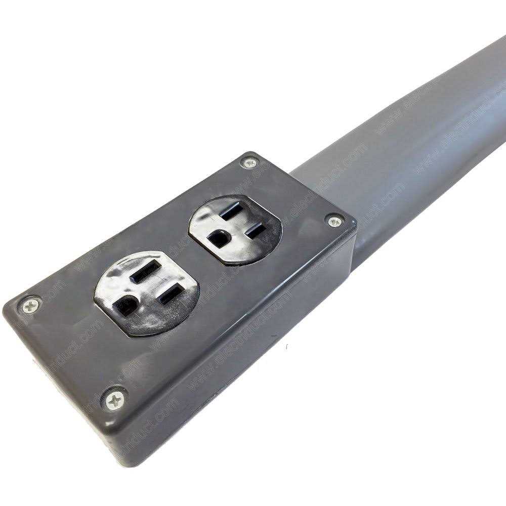 Electriduct Lay Flat Electrical Power Extension Cord Duplex Receptacle Cable Protector - Cheap Fitting