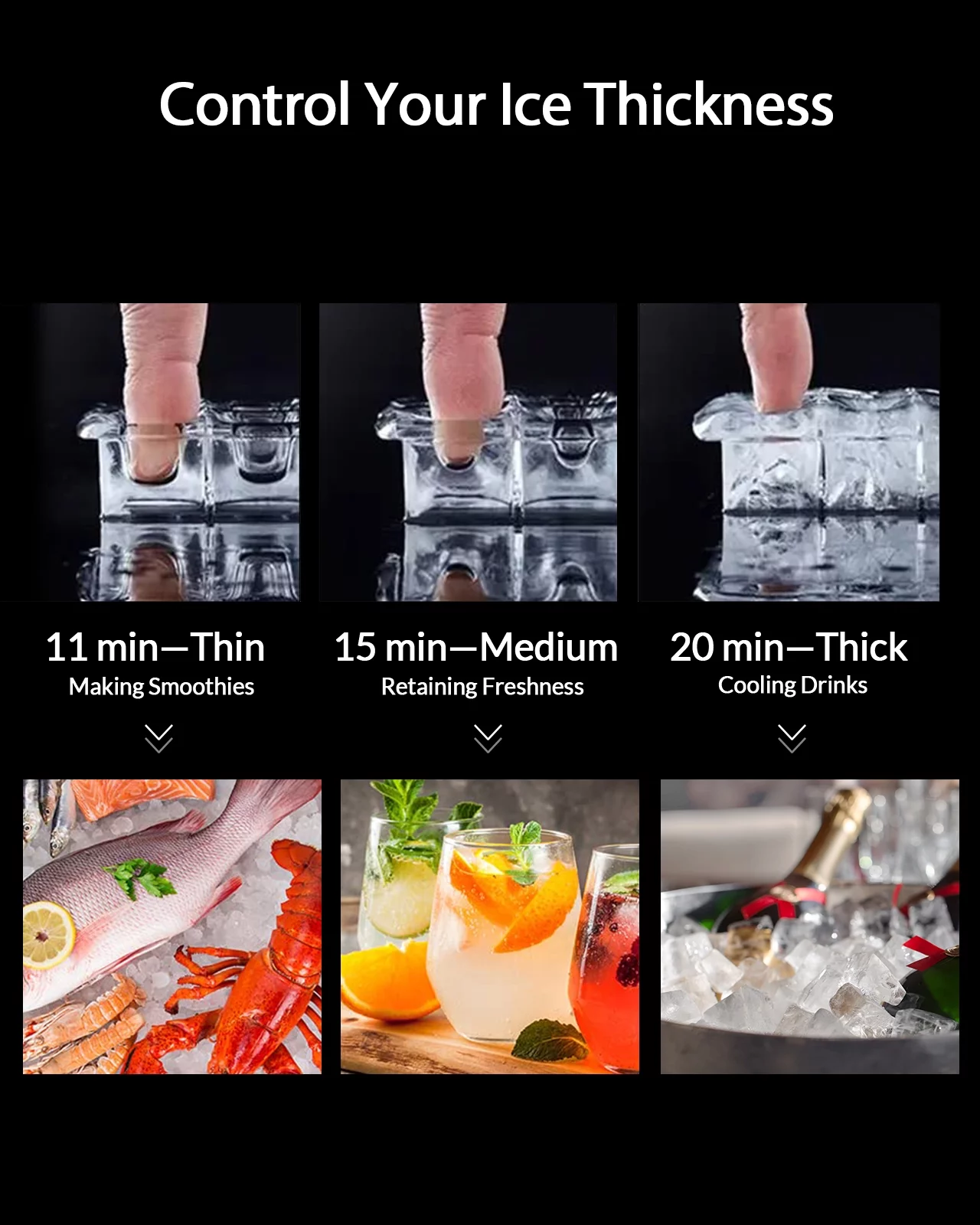 Countertop Ice Maker with 2 Ways to Add Water, 45lbs/24H, 24Pcs Ice Cubes in 13 Min, Self-Cleaning Ice Maker with Ice Scoop and Basket for Home Kitchen - Cheap Fitting