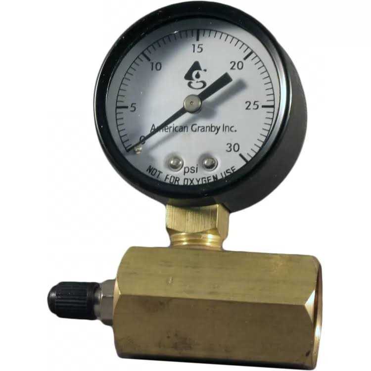 Boshart 30# Air Test Gauge With 3/4 Body PG-GTMC-30 - Cheap Fitting