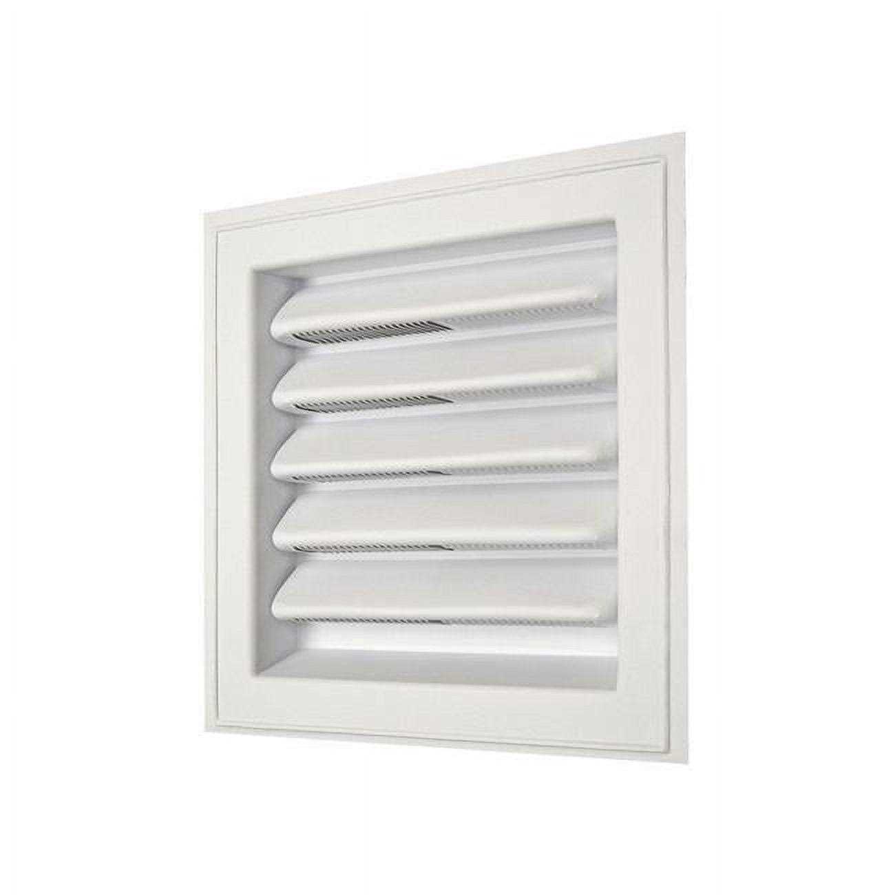 Master Flow 8 in. W x 8 in. L White Plastic Wall Louver - Cheap Fitting