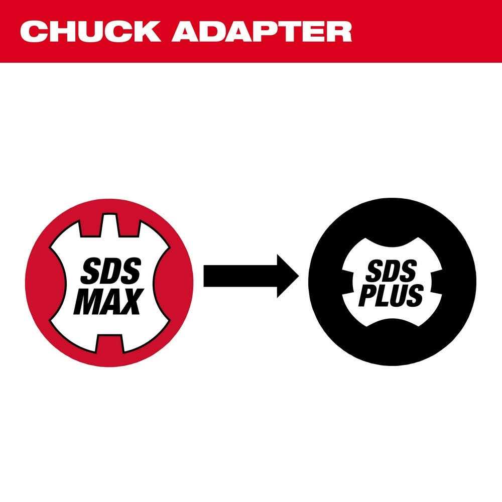 Milwaukee 48-03-3025 SDS Max to SDS Plus Bit Adapter - Cheap Fitting