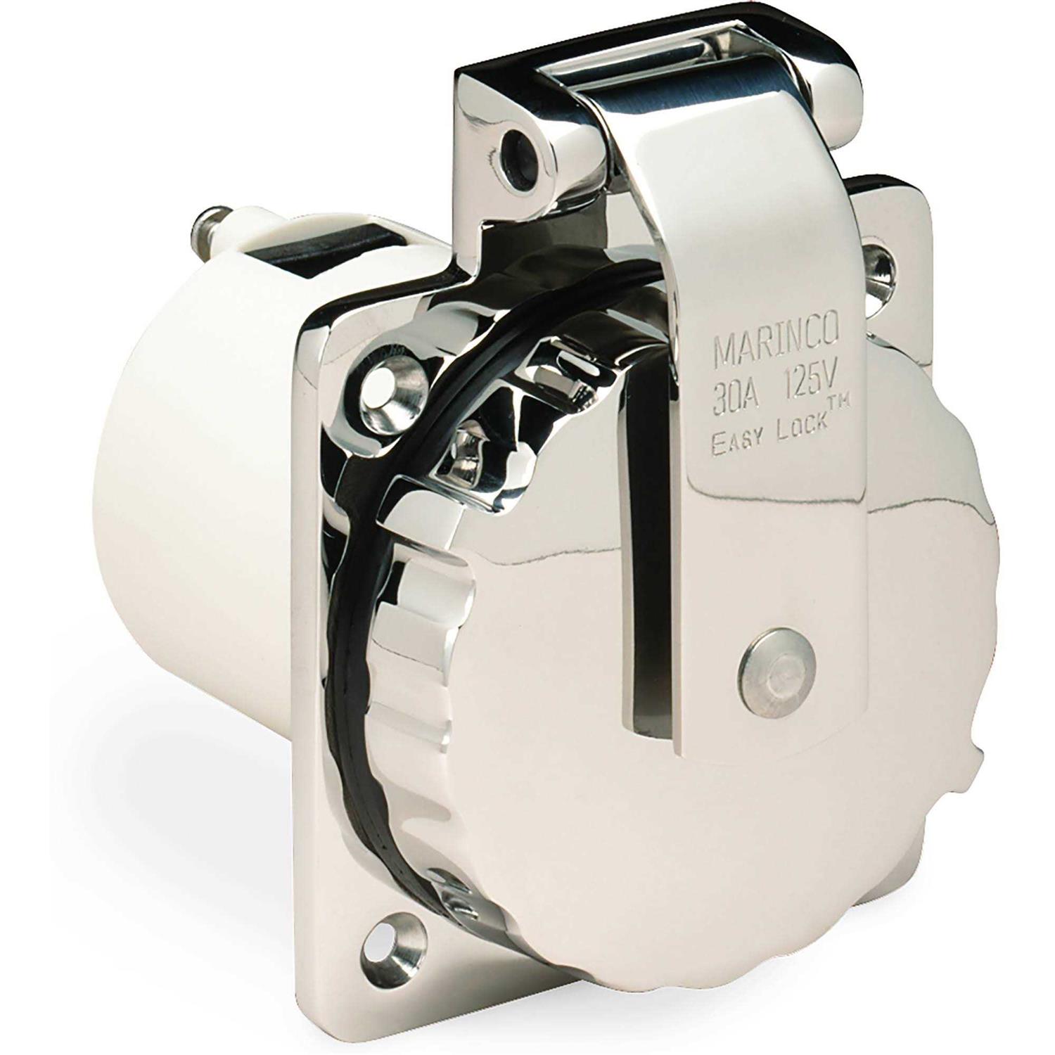 Marinco 303SSEL-B 30A Power Inlet - Cheap Fitting