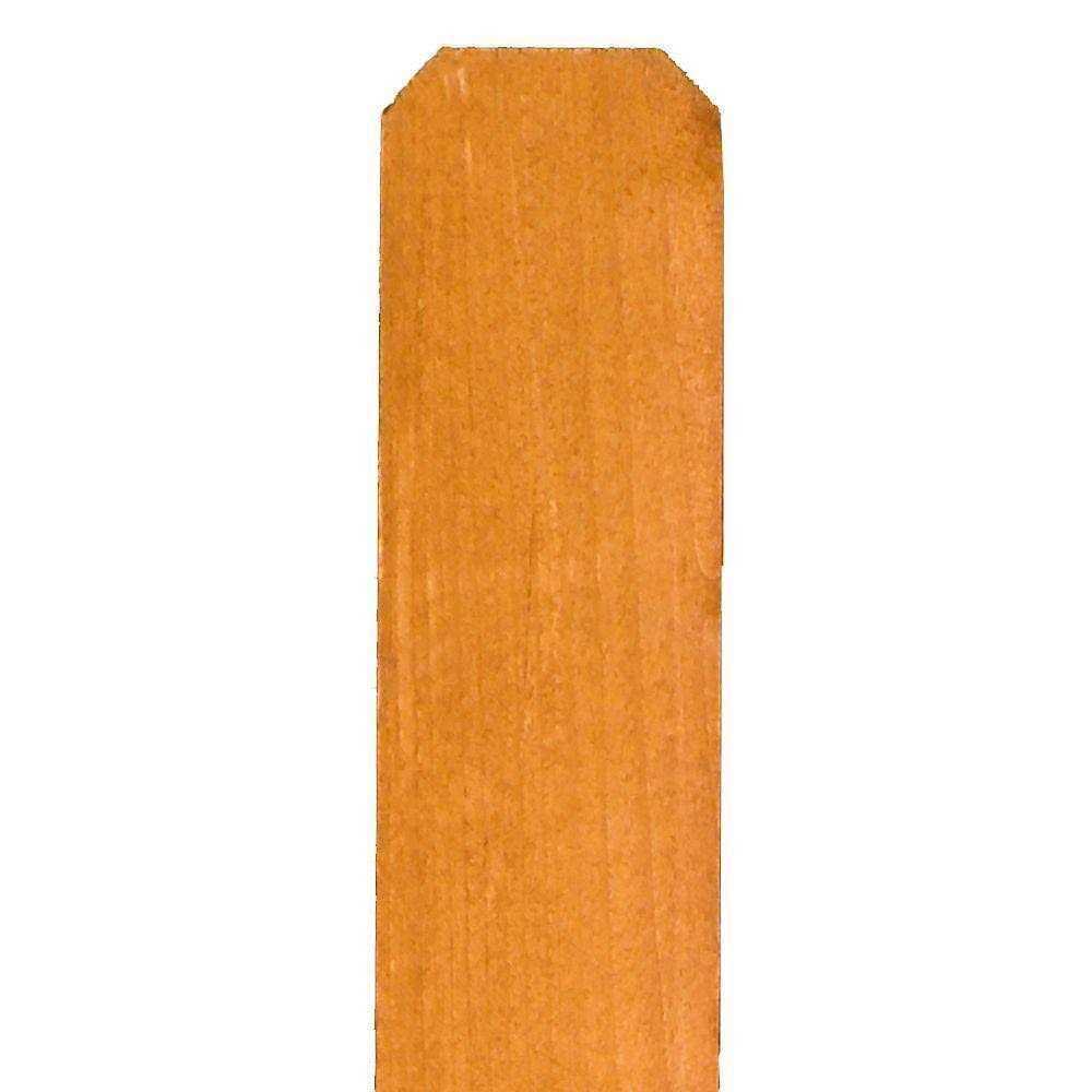Alta Forest Products 5/8-in x 3-1/2-in x 6-ft Whitewood Dog Ear Fence Picket 63084 - Cheap Fitting