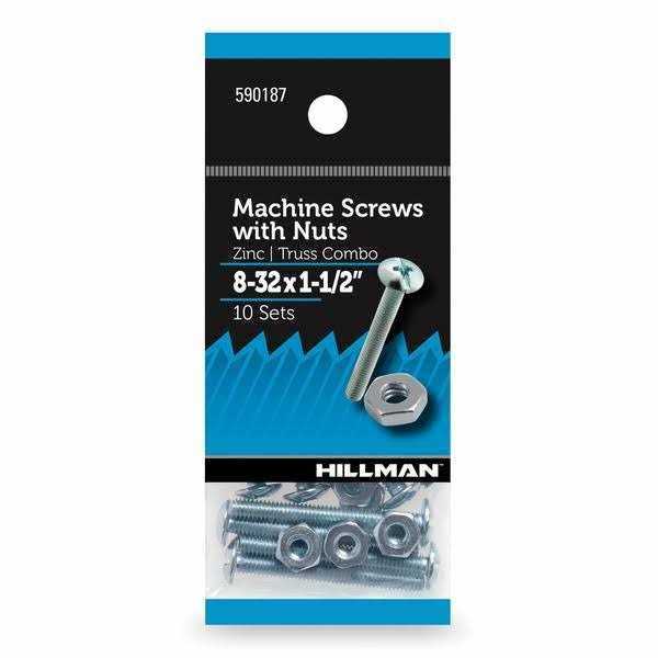 Hillman Truss Head Zinc Steel Machine Screws Set - Cheap Fitting