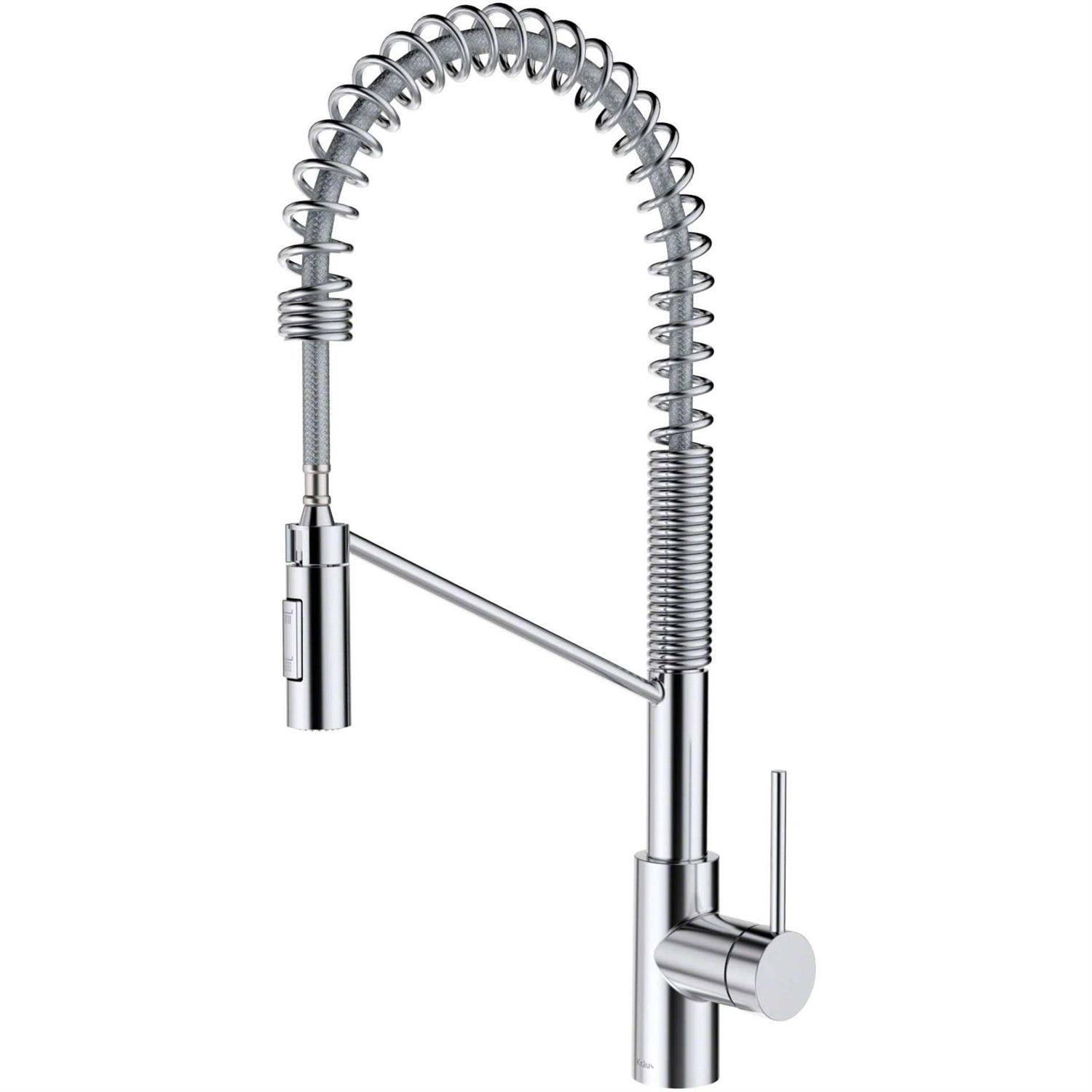 Kraus Oletto Commercial Pull-Down Single Handle Kitchen Faucet KPF-2631CH - Cheap Fitting