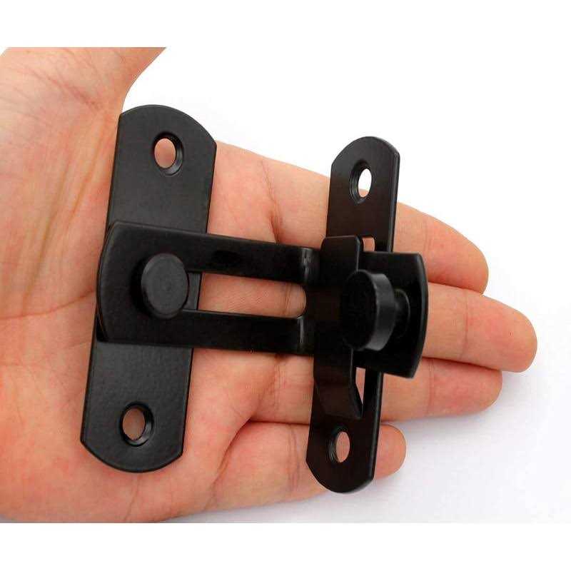 90 Degree Locking Privacy Lock Sliding barn Door Latch Right Angle Door Clasp cam Lock - Cheap Fitting
